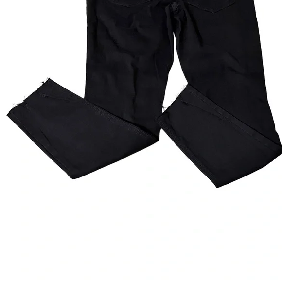 Old Navy Sz 8 Mid Rise Distressed Rockstar Super Skinny Jeans Black Ankle - Picture 8 of 11